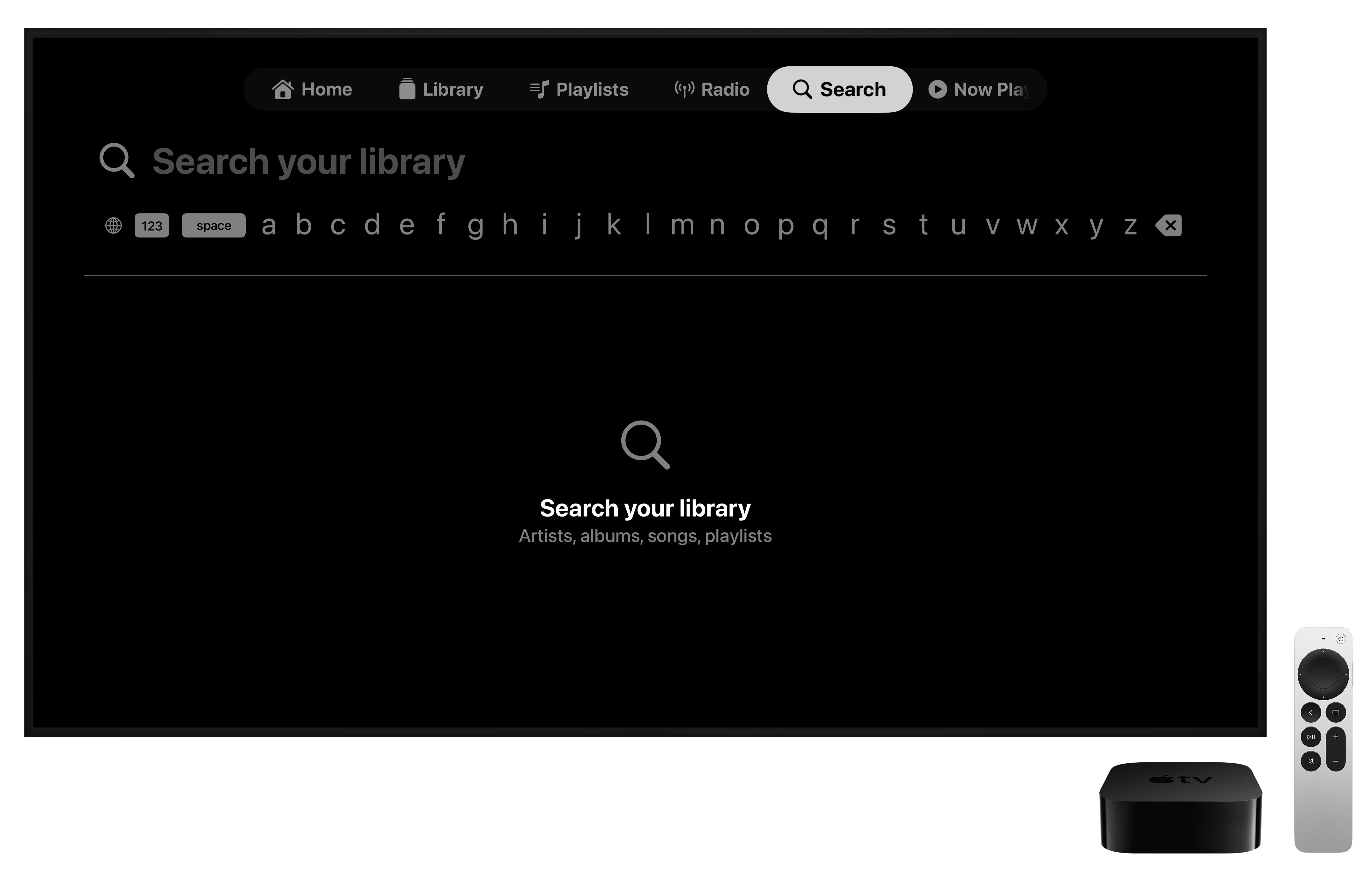 NaviBeat Search on Apple TV